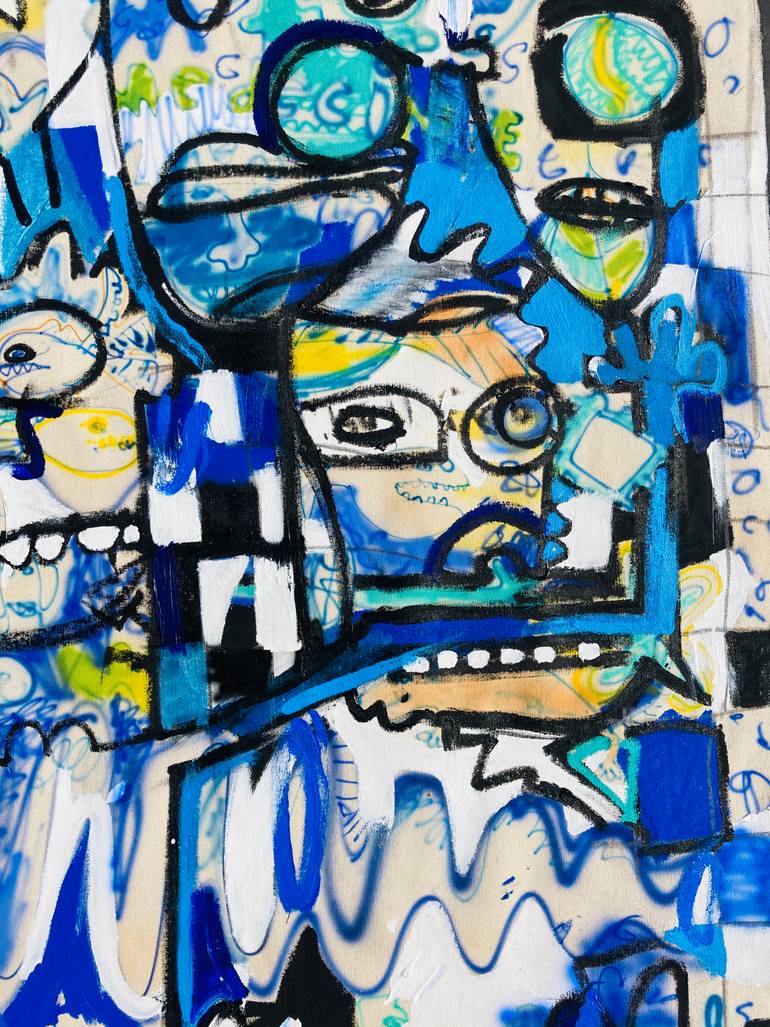 Original Abstract Expressionism Abstract Painting by Jonas Fisch