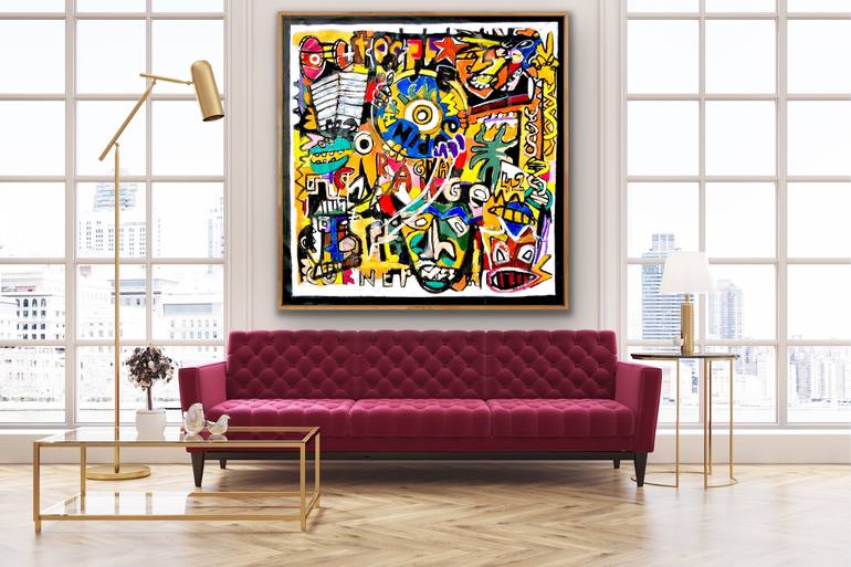 Original Abstract Painting by Jonas Fisch