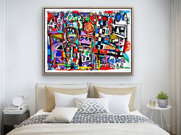 Original Abstract Expressionism Abstract Painting by Jonas Fisch