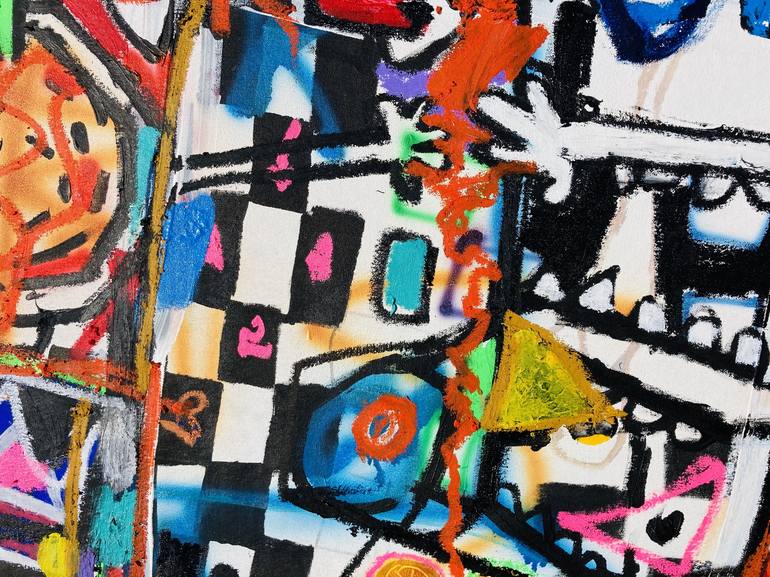 Original Abstract Expressionism Abstract Painting by Jonas Fisch