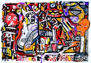 Original Abstract Expressionism Abstract Paintings by Jonas Fisch