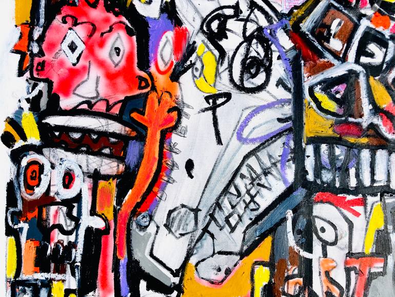Original Abstract Expressionism Abstract Painting by Jonas Fisch