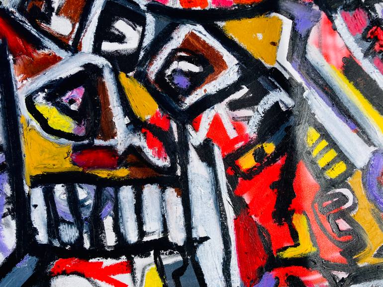 Original Abstract Expressionism Abstract Painting by Jonas Fisch