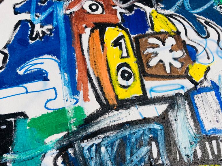 Original Abstract Expressionism Abstract Painting by Jonas Fisch