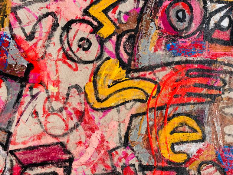 Original Abstract Expressionism Abstract Painting by Jonas Fisch