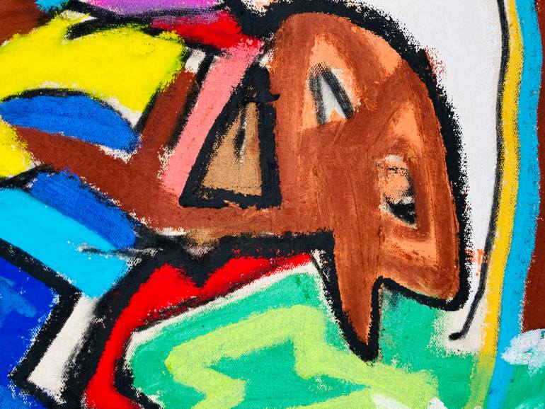 Original Abstract Expressionism Abstract Painting by Jonas Fisch