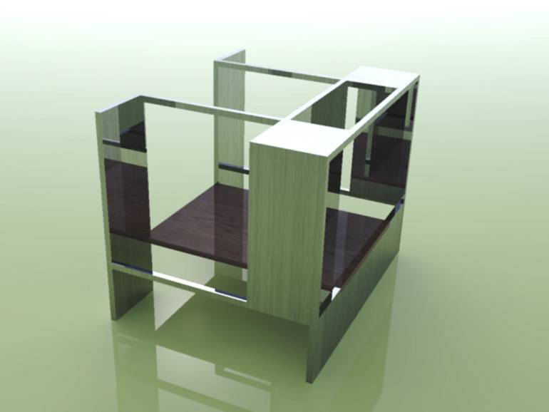 Original Conceptual Geometric Sculpture by Celino Deira