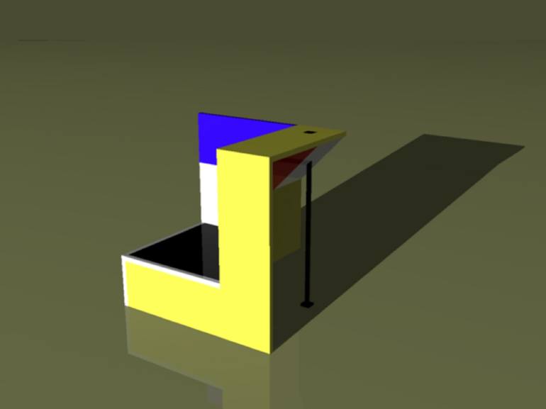 Original Conceptual Geometric Sculpture by Celino Deira