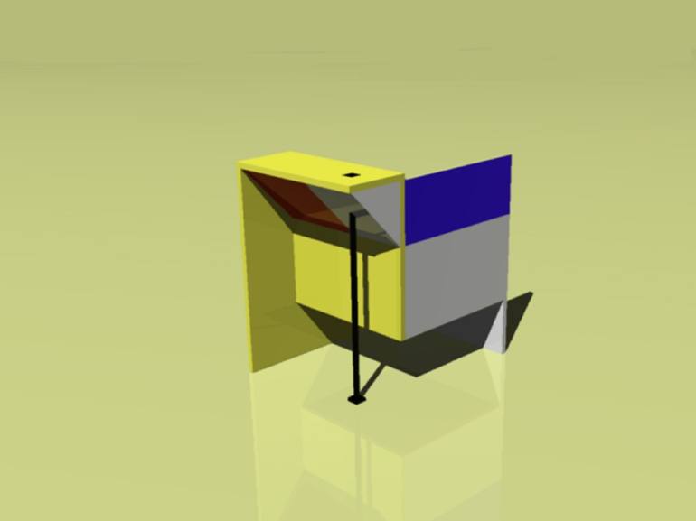 Original Conceptual Geometric Sculpture by Celino Deira