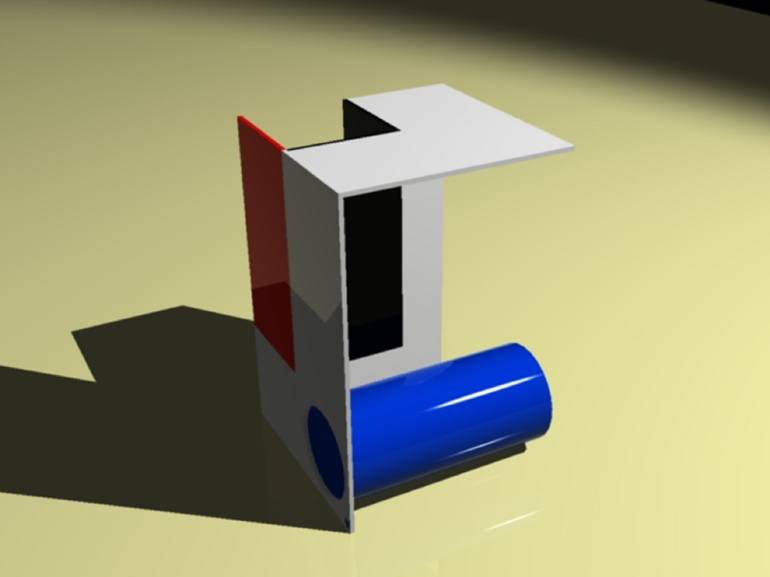 Original Abstract Architecture Sculpture by Celino Deira