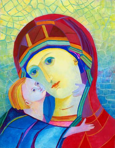 Print of Art Deco Religious Paintings by Magdalena Walulik