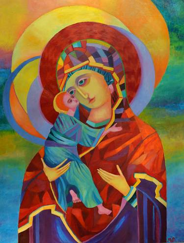 Print of Abstract Expressionism Religious Paintings by Magdalena Walulik