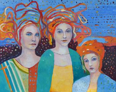 Print of Abstract Expressionism Family Paintings by Magdalena Walulik