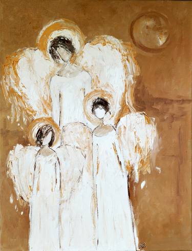 Angels Family Guardian Angel Painting thumb