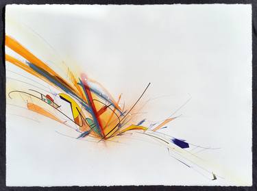 Original Abstract Expressionism Abstract Drawings by Bob Peck