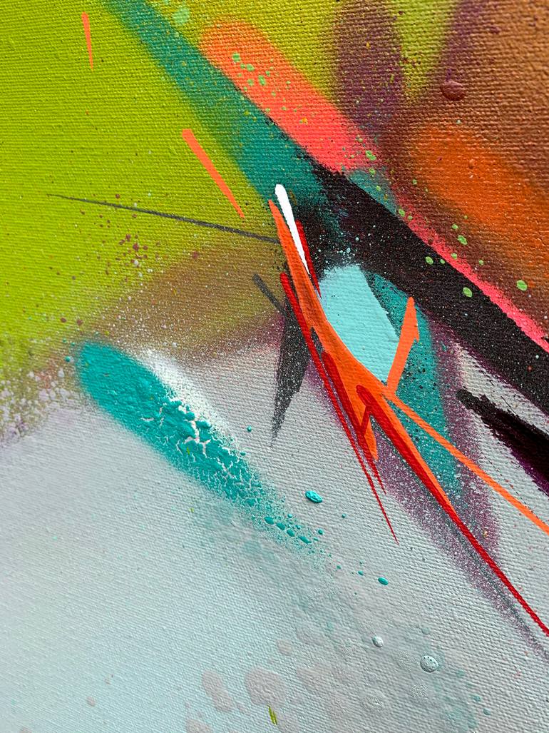 Original Abstract Expressionism Abstract Painting by Bob Peck