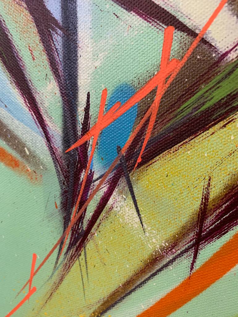 Original Abstract Expressionism Abstract Painting by Bob Peck