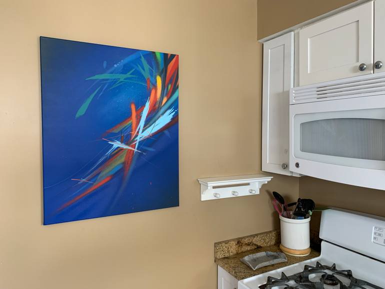 Original Abstract Expressionism Abstract Painting by Bob Peck