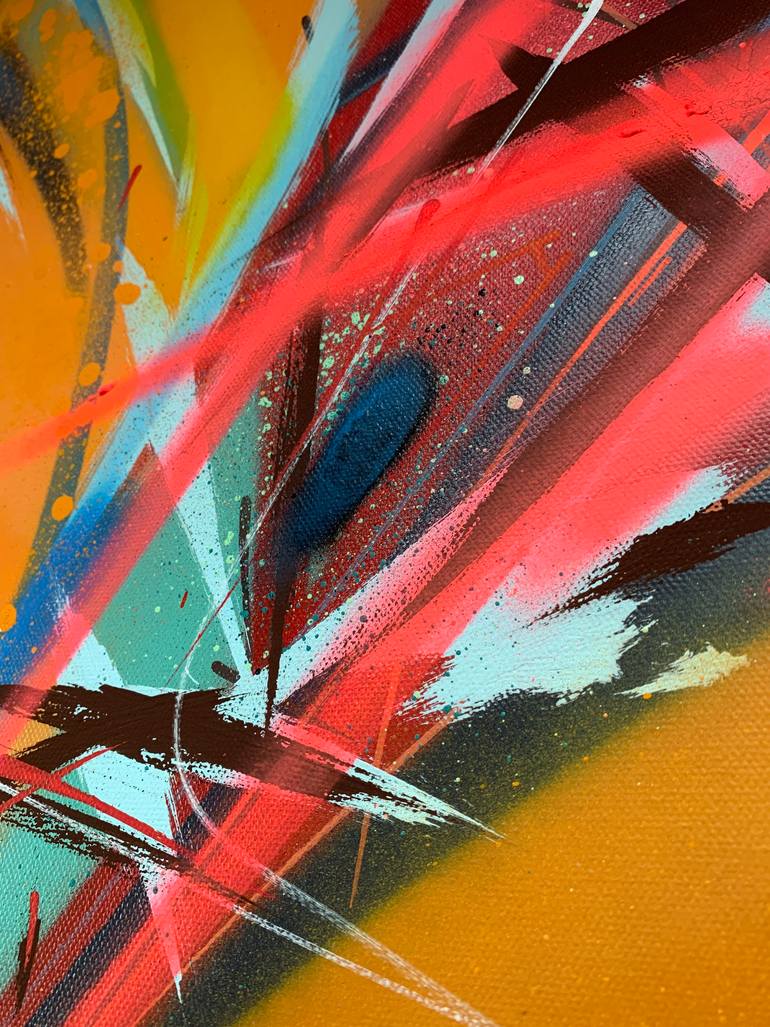 Original Abstract Expressionism Abstract Painting by Bob Peck