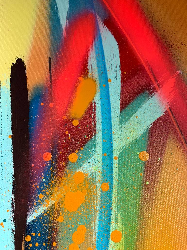 Original Abstract Expressionism Abstract Painting by Bob Peck