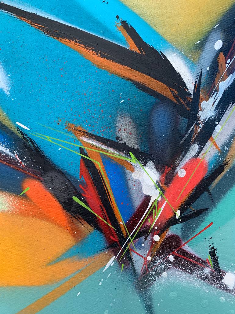 Original Abstract Expressionism Abstract Painting by Bob Peck