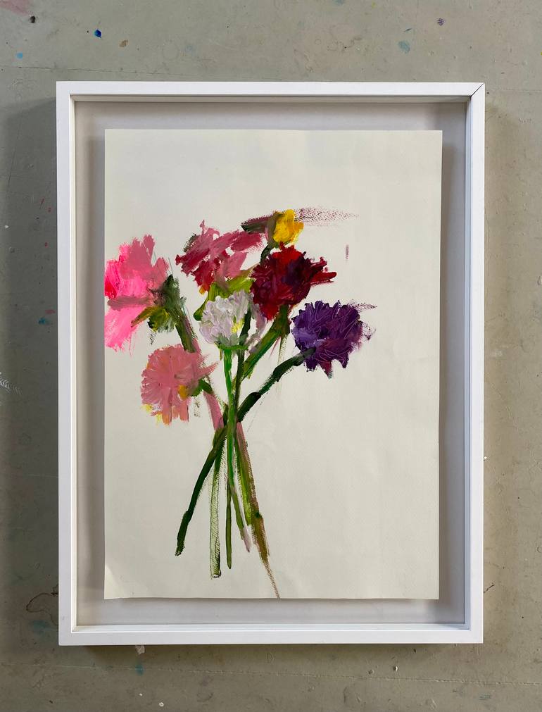 Original Abstract Botanic Painting by Thea Altmann