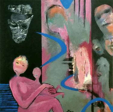 Original Abstract Erotic Paintings by Karl-Heinz Schicht