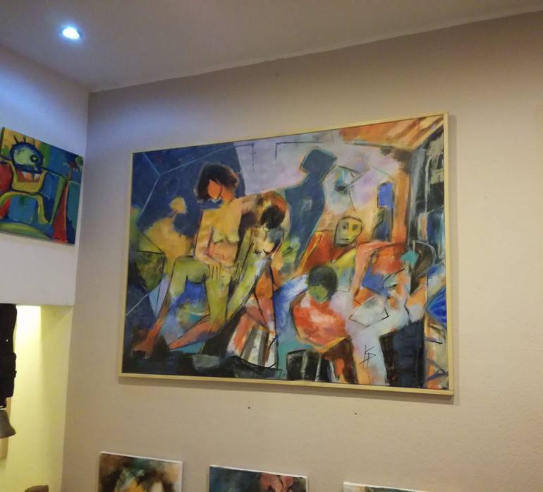 Original Expressionism Religion Painting by Karl-Heinz Schicht