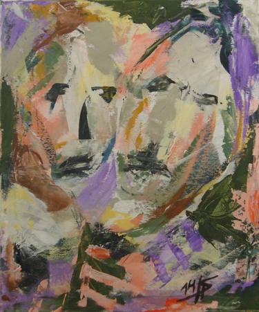 Original Abstract People Paintings by Karl-Heinz Schicht