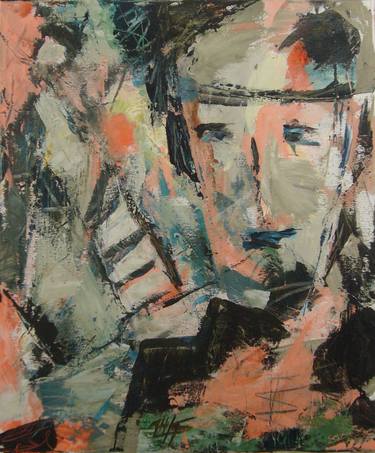 Original Expressionism People Paintings by Karl-Heinz Schicht