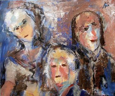 Original Expressionism People Paintings by Karl-Heinz Schicht
