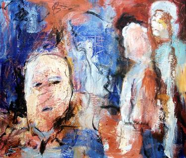 Original Expressionism People Paintings by Karl-Heinz Schicht