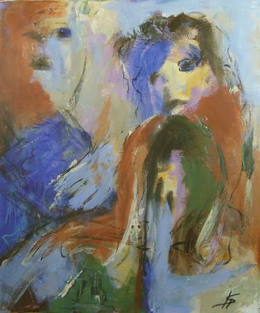 Original Expressionism People Paintings by Karl-Heinz Schicht