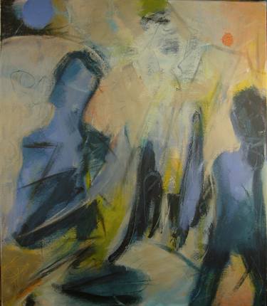 Original Expressionism People Paintings by Karl-Heinz Schicht