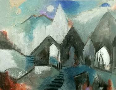 Original Expressionism Landscape Paintings by Karl-Heinz Schicht