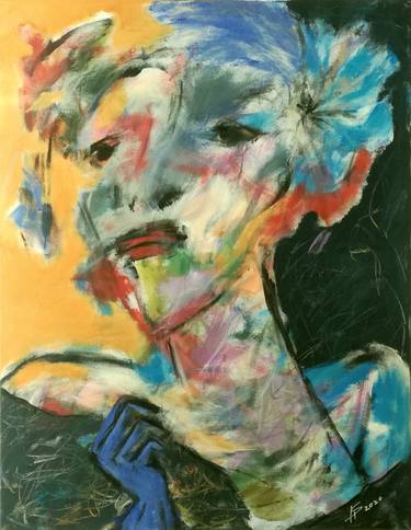 Original Expressionism People Paintings by Karl-Heinz Schicht