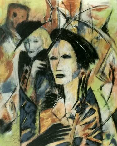 Original Expressionism People Paintings by Karl-Heinz Schicht