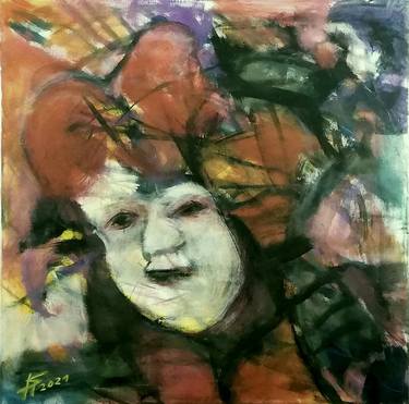 Original Expressionism People Paintings by Karl-Heinz Schicht