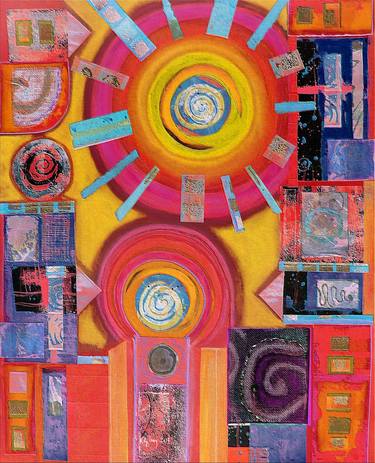 Print of Abstract Expressionism Abstract Collage by Kathleen Gilroy