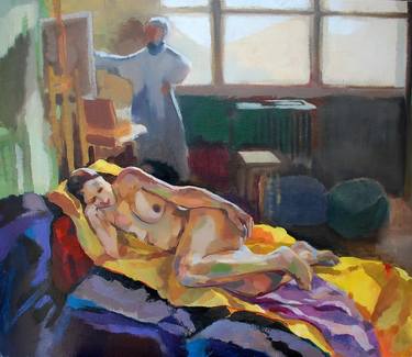 Original Impressionism Nude Paintings by Roche Gardies