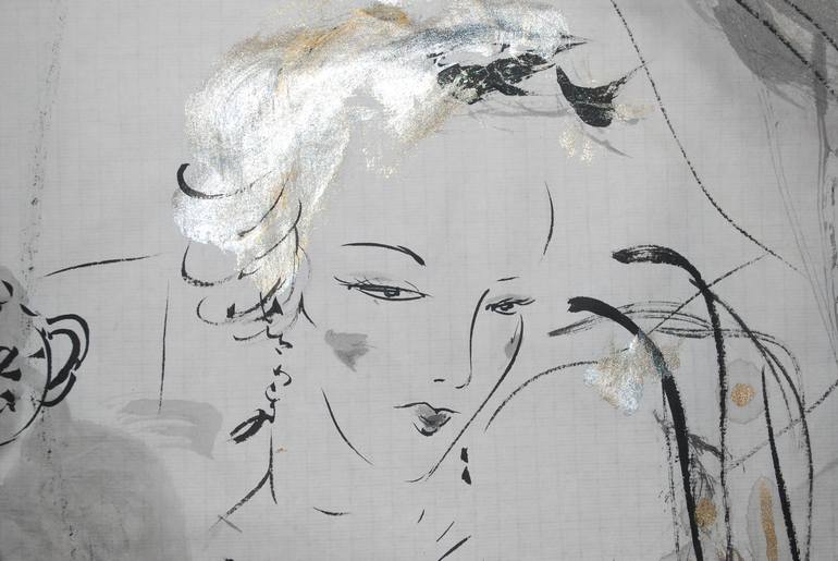 Original Fine Art Women Painting by Earthstone Chu