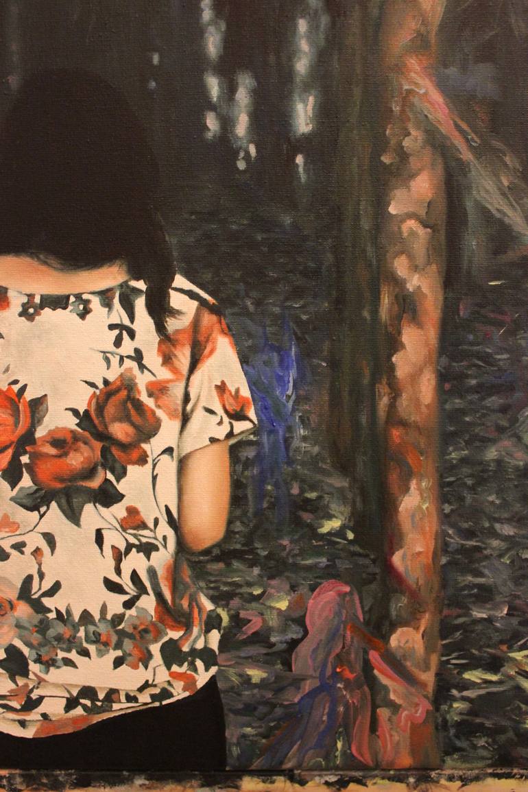 Original Expressionism Nature Painting by Andrea Castro