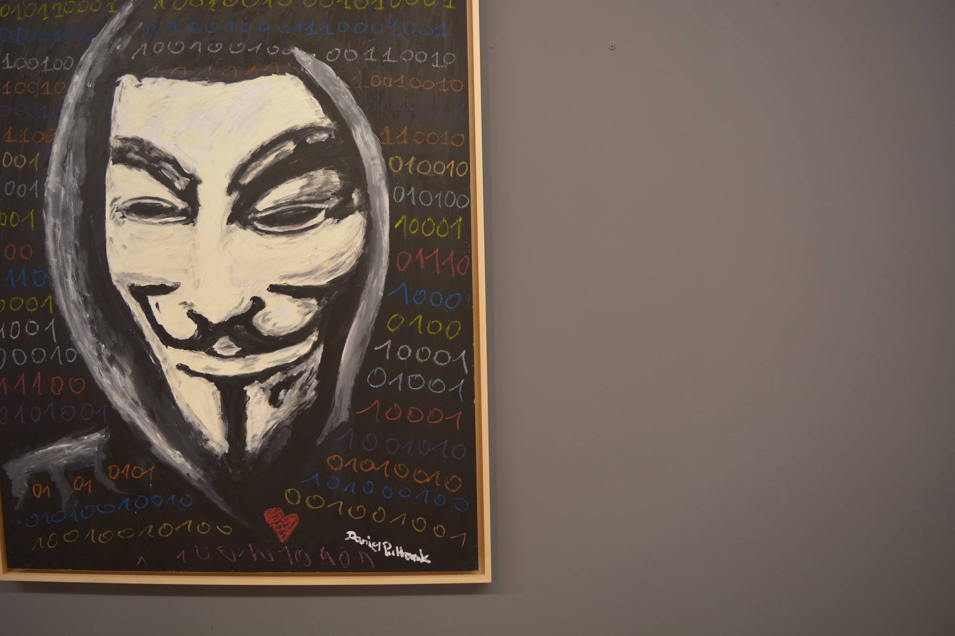 Anonymous Mask Canvas Print Wall Art by Bioworkz