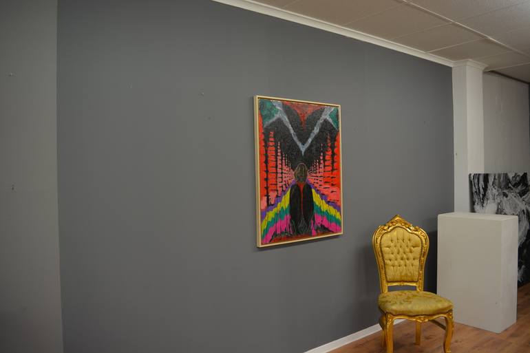 Original Abstract People Painting by Daniel Pultorak