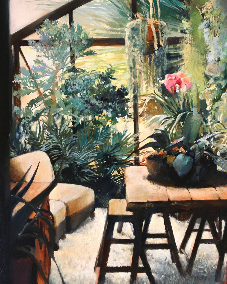 Greenhouse Painting by Victoria Kutukova Saatchi Art