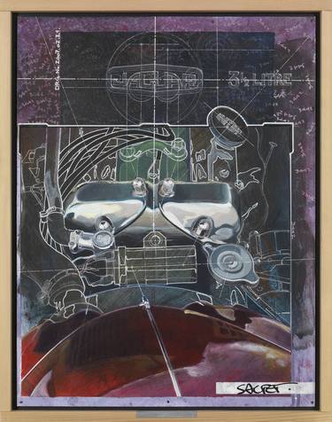 Print of Figurative Car Paintings by Philippe Saltet
