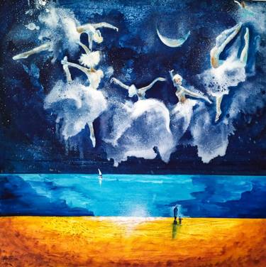 Original Conceptual Seascape Paintings by Olga Pichkoorova