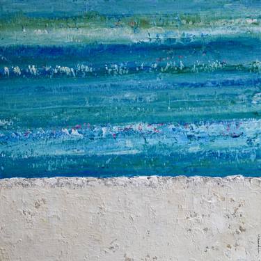 Print of Abstract Expressionism Seascape Paintings by Laurence Moracchini