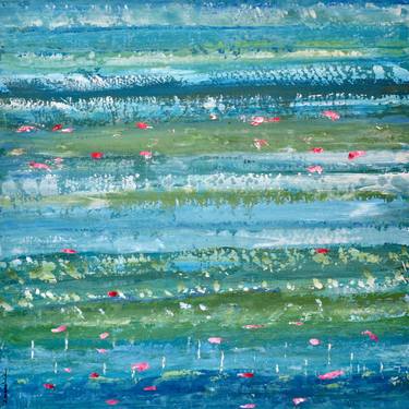 Print of Abstract Seascape Paintings by Laurence Moracchini