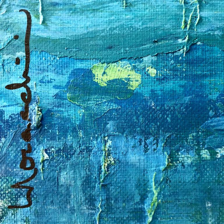 Original Abstract Seascape Painting by Laurence Moracchini